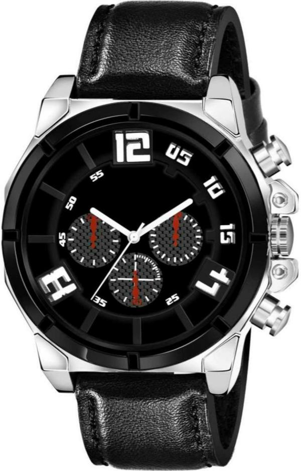 Bolun Analog Black Dial Black Strap Watch For Men JioMart