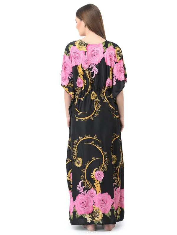 Noty Women's Kaftan/Nighty/Maxi/Gown/Nightdress/Nightwear Serena