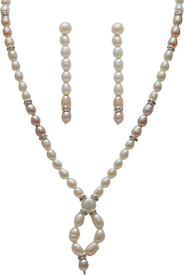Classique Designer Jewellery Mother of Pearl Jewellery Set (Multi Color