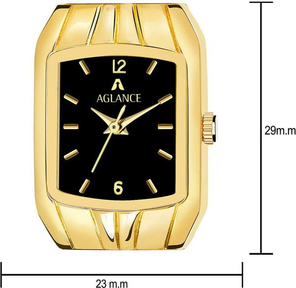 Aglance Analog Black Dial Gold Strap Watch for Women JioMart