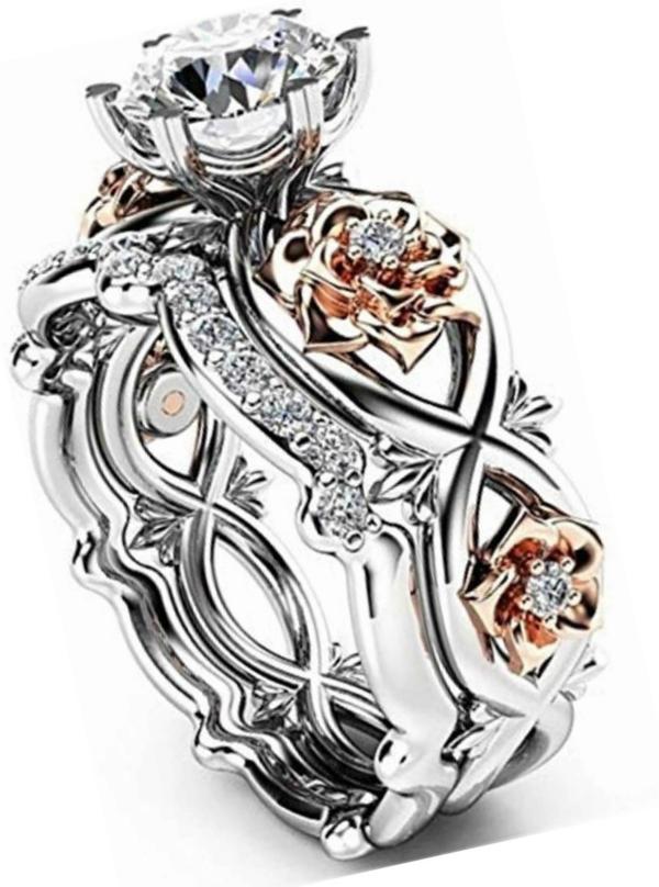 Jewelgenics Titanium Plated Stainless Steel 7 Size Ring for Women JioMart