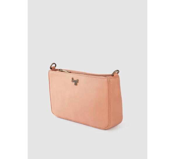 Baggit Women Peach Synthetic Leather Sling Bag With Wallet And Coin Pouch L JioMart