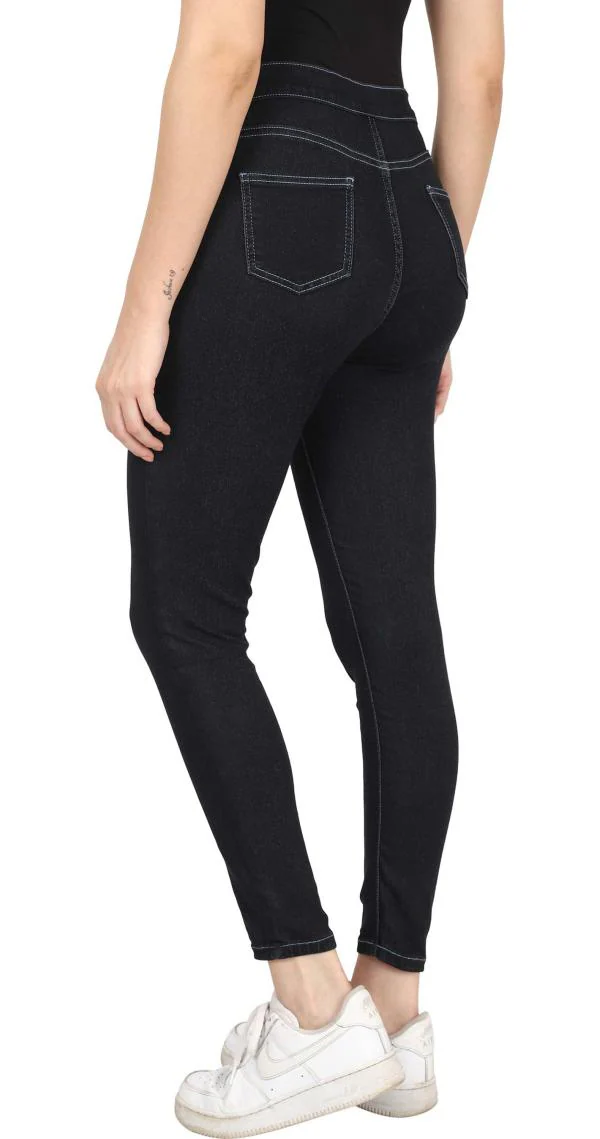 Hayaat Women Solid Black Jegging JioMart