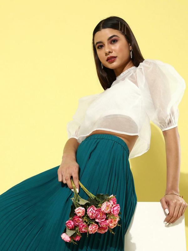 Style Quotient Women White Solid Tops JioMart