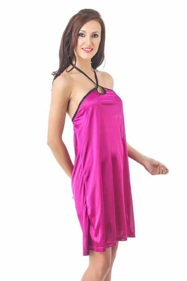 Fasense Women Satin Nightwear Sleepwear Short Nighty, DP081 JioMart