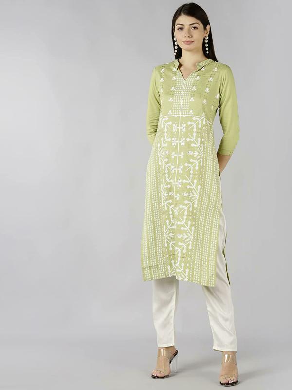 Bani Women Light Green Kurta Set JioMart