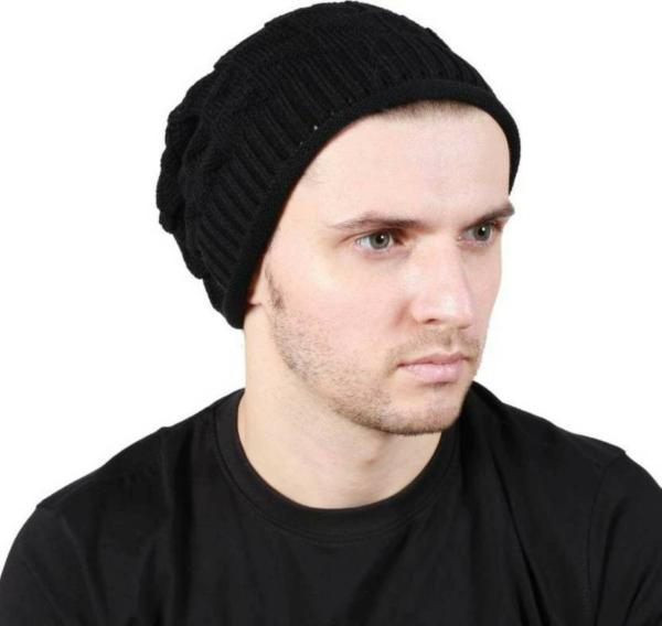ALAMOS Mens Black Wool Blend Cap JioMart