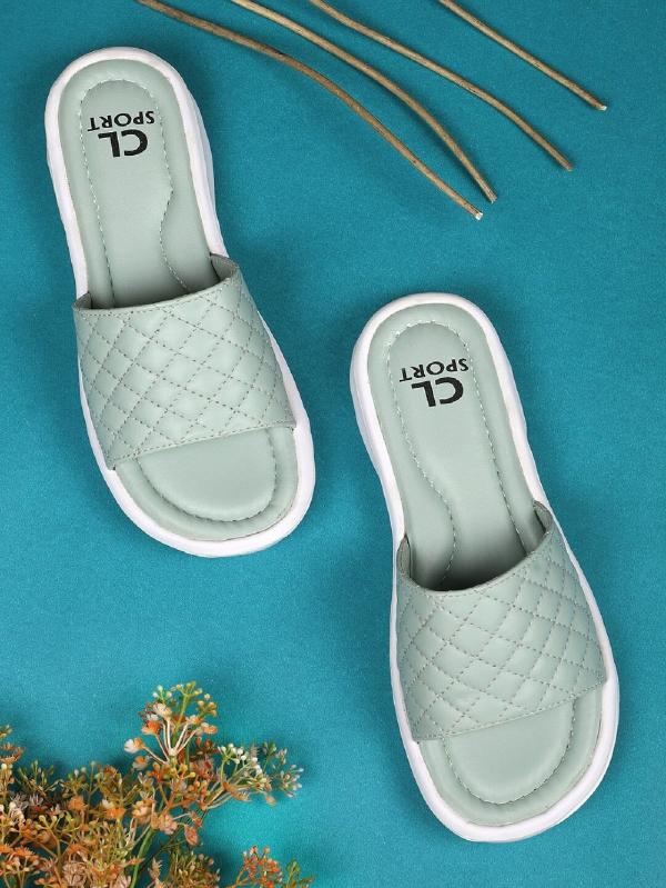 CL Sports C. Green Slides for Women JioMart