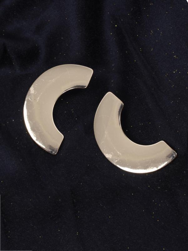 Ayesha Gold Metal Geometric Oversized Studs For Women JioMart