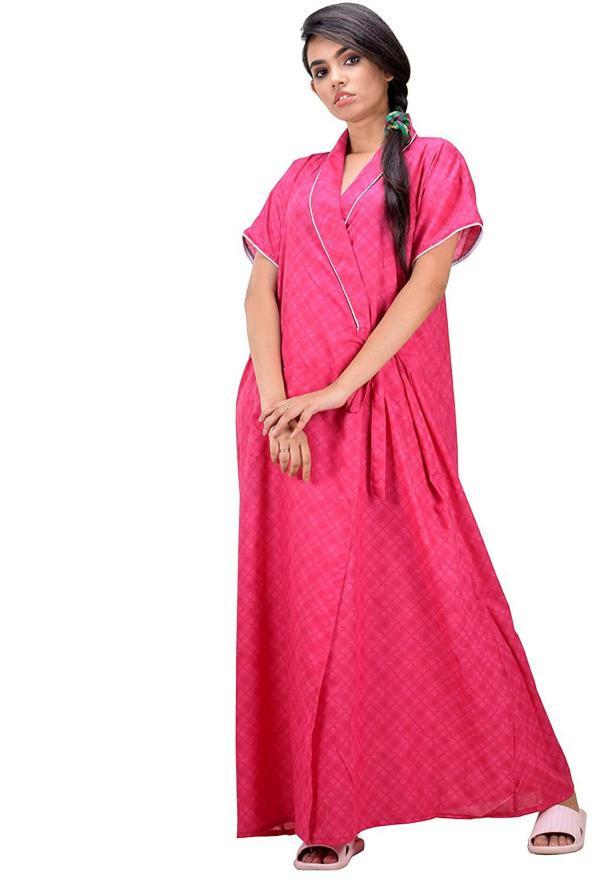 CLYMAA Women Cotton Nightgown (XL) JioMart