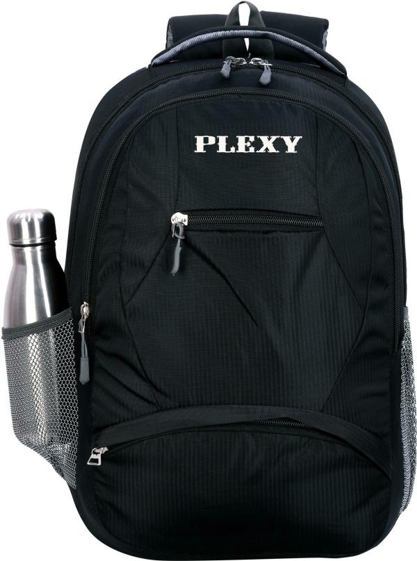 PLEXY Black Polyester Laptop Bag for Men & Women 30L JioMart