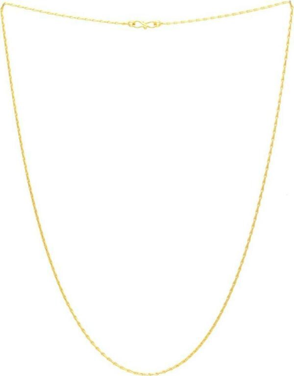 Memoir Gold Plated Brass thin simple stylish sober Chain Men and Women