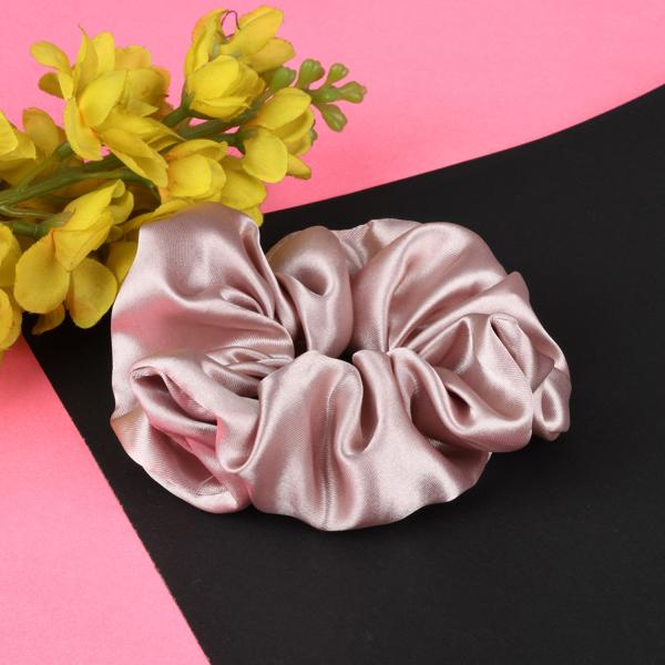 NNR Satin Silk Large Hair Scrunchies For Girls And Womens, Satin Silk