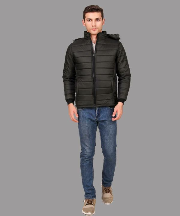 Christy World Men Charcoal Quilted Jacket JioMart