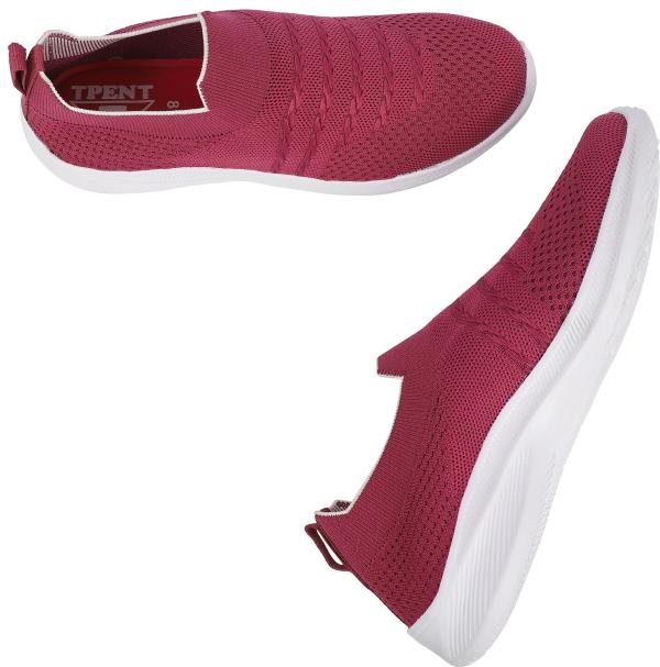 Tpent Women Canvas Magenta Sneakers - JioMart