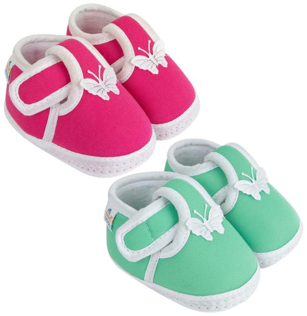 Neska Moda 12 To 18 Months Set of 2 Pair Velcro Baby Booties JioMart