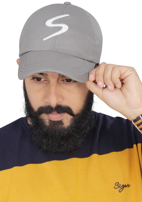 Skik Men's Women's AllPurpose Outdoor Super Sports Cap (Grey) Pack of