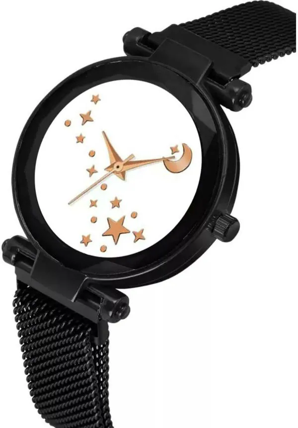 Bolun Analog White Dial Black Strap Watch For Women JioMart