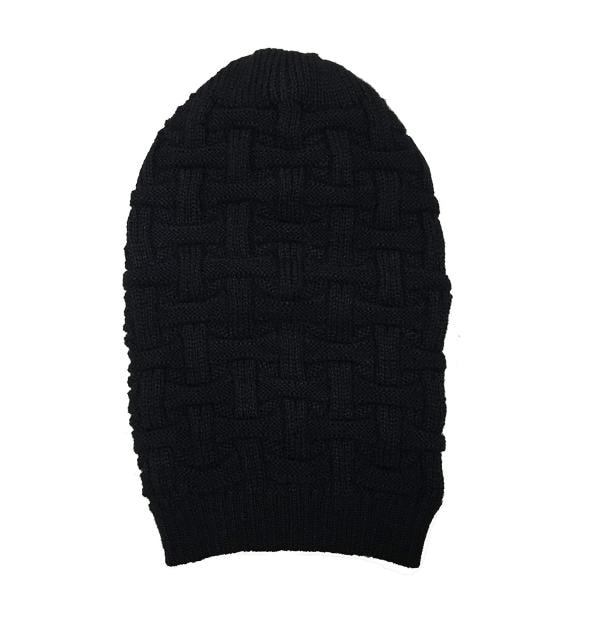 CRUMPLED Woolen Knitted Beanie Cap with Fur Inside for Men & Women