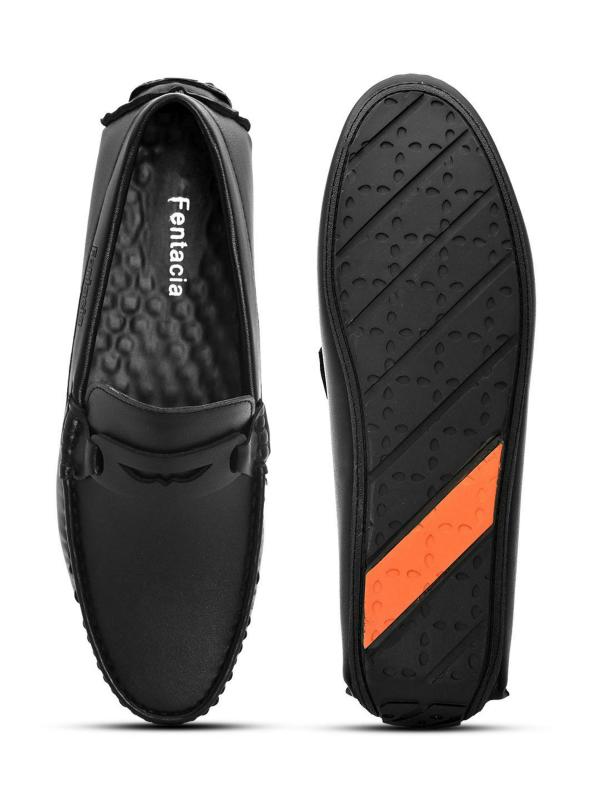 Fentacia Men Black Driving shoes - JioMart