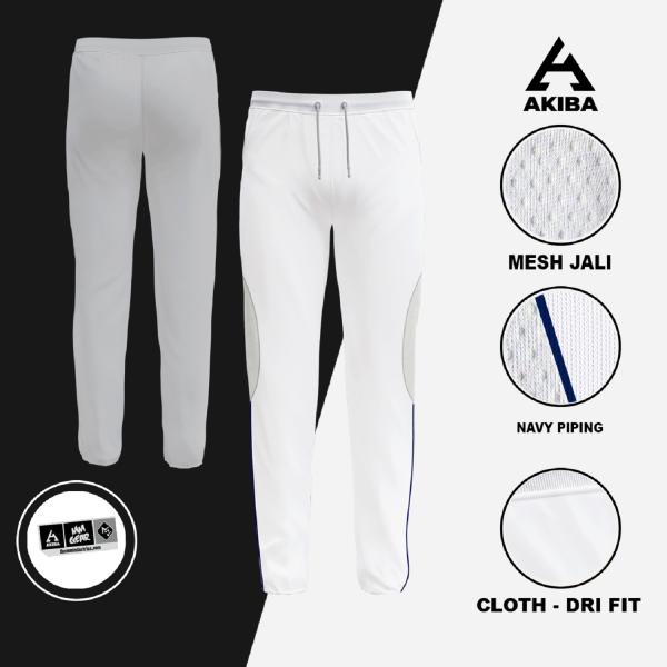 Premium Cricket White Full Sleeve Polo tShirt/Jersey with Trouser for