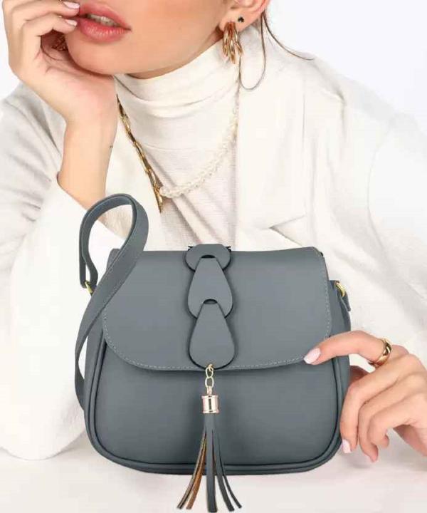 Women's Stylish Sling bag cross body bag (Grey) JioMart