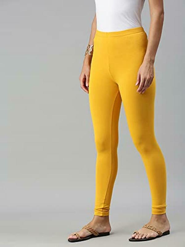De Moza Womens Mustard Cotton Skinny Leggings XL JioMart