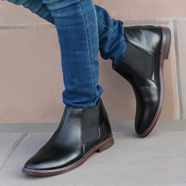 Rising wolf black mens boot JioMart