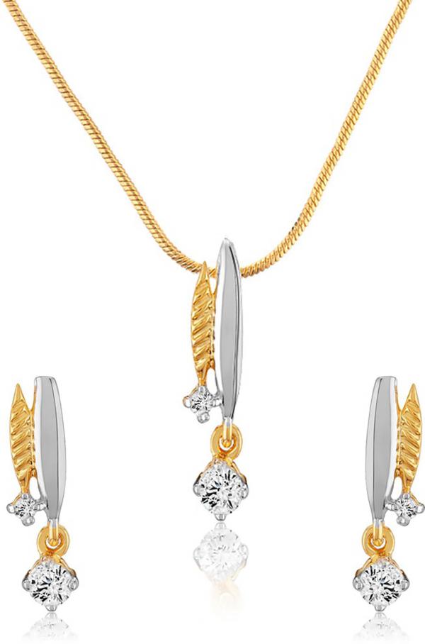 Mahi Women Gold Plated Alloy Jewellery Set (Gold) JioMart