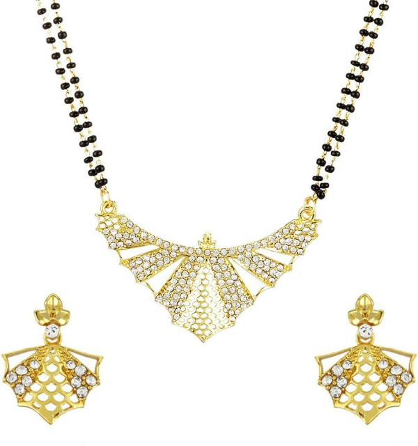 Mahi Women Alloy Jewellery Set (White) JioMart