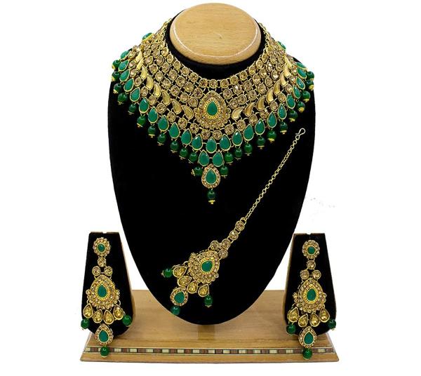 SAIYONI Gold Plated Gold Necklace Set JioMart