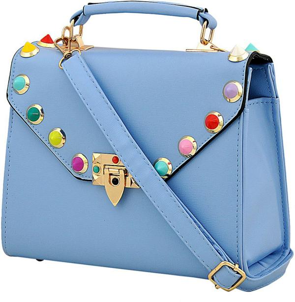 Mark & Keith Women Blue Messenger Bag JioMart