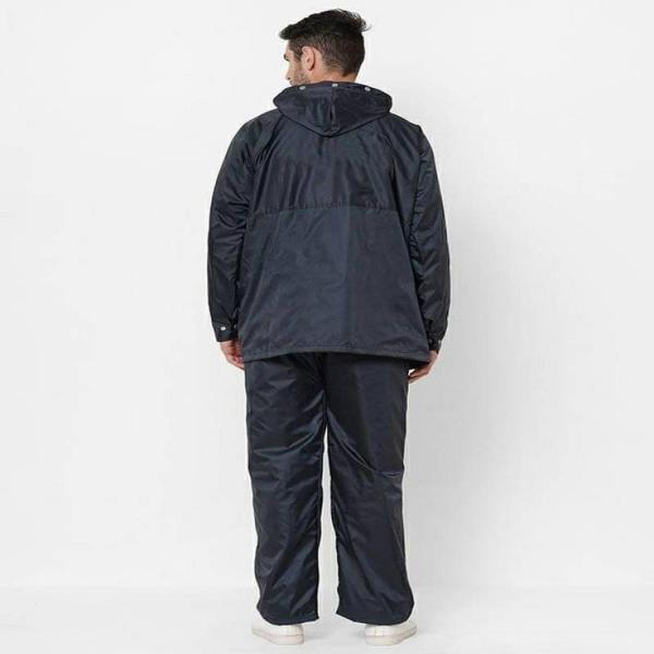 YOUTH ROBE Men Black Polyester Raincoat XL JioMart