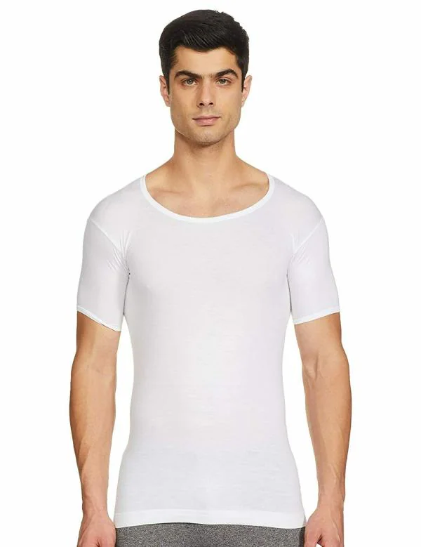 Rupa Jon White Solid Cotton Pack of 8 Vest (Size 80 CM) - JioMart
