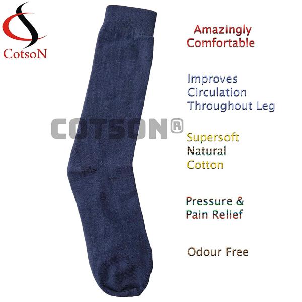 Cotson Pure Cotton And Smell Free Sweat Absorbent Men Formal Socks Pack