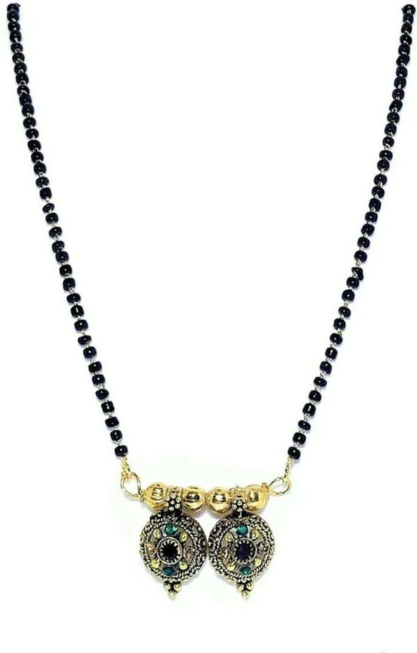 Vivity GoldPlated Brass, Copper Tanmaniya Vati Mangalsutra (Women