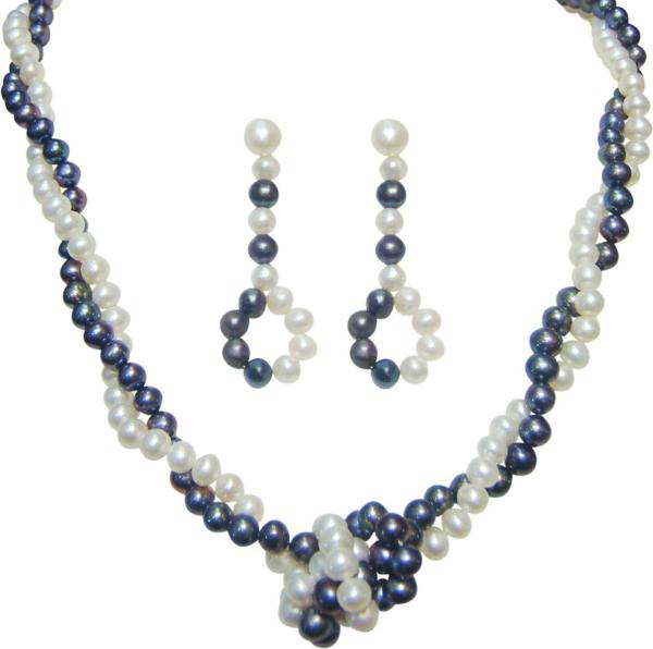 Classique Designer Jewellery Mother of Pearl Jewellery Set (Multi Color