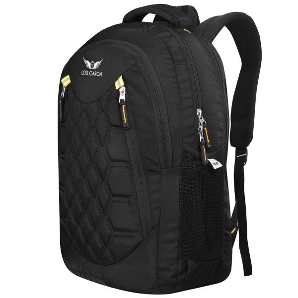 LOIS CARON Large 35 L Laptop Backpack LCB002 BLACK COLOR LAPTOP