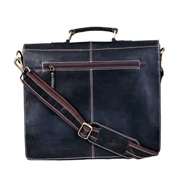 MB01 ADAMS Brown Leather Laptop Messenger Bag JioMart