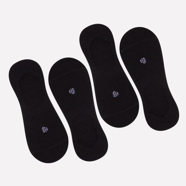 Bonjour Unisex Cotton Loafer Socks In Black Pack Of 4 JioMart