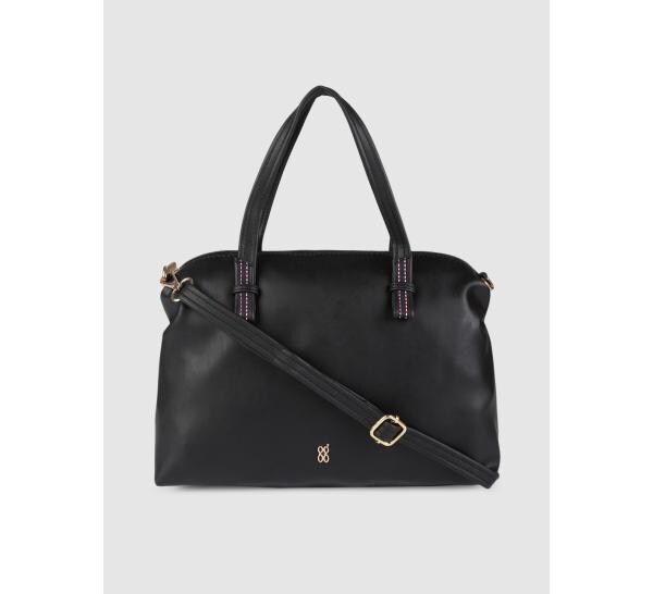 Baggit Women Black Synthetic Leather Shoulder Bag JioMart
