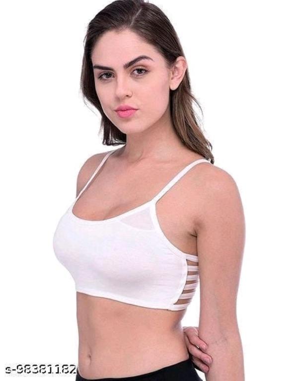 yOROTO FASHION WOMEN'S PEDDED 6 STRAPS BRA White ( PACK OF 1 ) JioMart