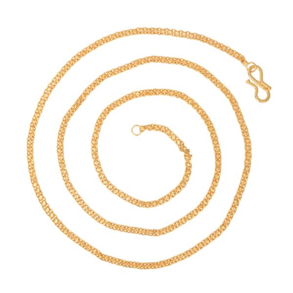 Mesh Style, Evergreen 26 inches 7.3 grams Gold Plated LONG Brass Metal