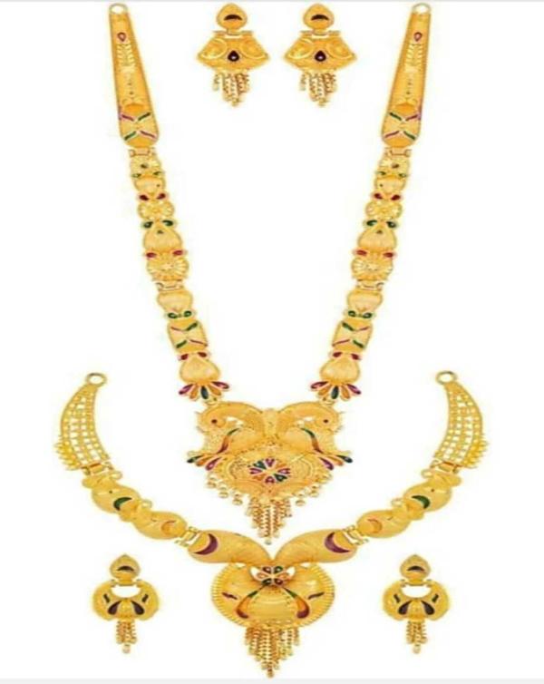 YOGMILLA Brass Goldplated Jewel Set (Gold) JioMart