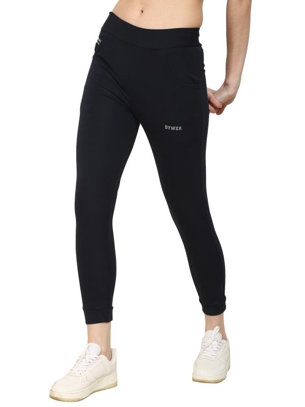 DYWER Joggers Track Pants with mobile pocket, Stretchable ankle length