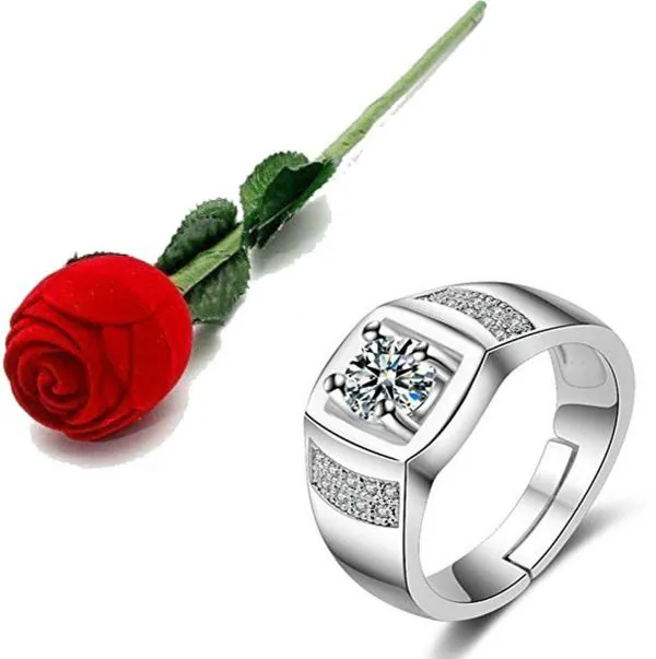 MYKI Sterling SilverPlated Stainless Steel Classic Ring (Men) JioMart