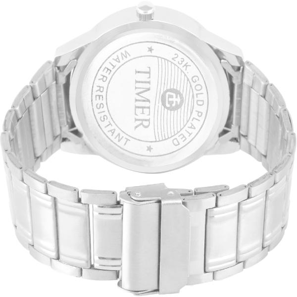 TIMER Elegance Analog Dial Functioning Stainless Steel Chain Watch for