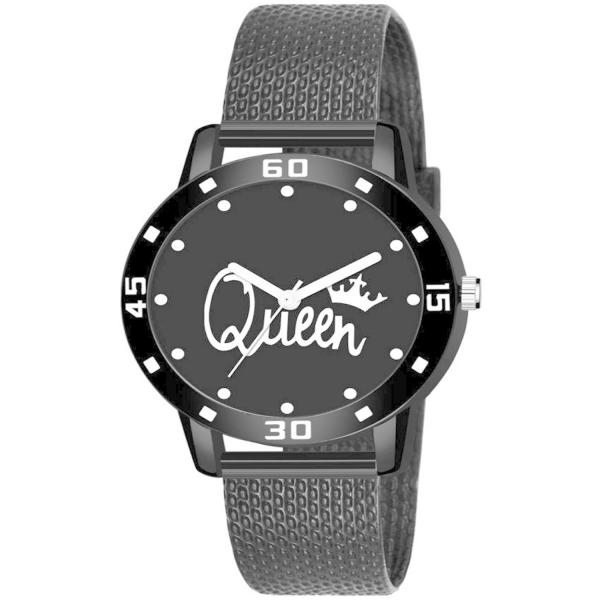 Varni Retail Desingner Pu Belt Black Strap Queen Girls Watches JioMart