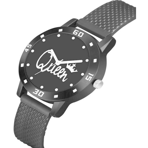 Varni Retail Desingner Pu Belt Black Strap Queen Girls Watches JioMart