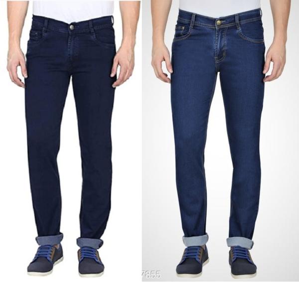 Gradely Men Stylish Fashion Regular Fit Wear Jeans Combo Pack of 2